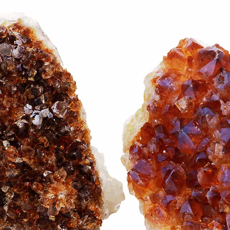 1.56kg Citrine Crystal Geode Specimen Set 3 Pieces P175 5 Citrine Crystal Geode Specimen Set 2 Pieces P175 | Himalayan Salt Factory