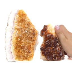 1.68kg Citrine Crystal Geode Specimen Set 2 Pieces P192 6 Citrine Crystal Geode Specimen Set 2 Pieces P192 | Himalayan Salt Factory