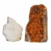 Citrine Crystal Geode Specimen Set 2 Pieces P284 | Himalayan Salt Factory