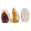 Citrine Crystal Geode Specimen Set 3 Pieces P182 | Himalayan Salt Factory