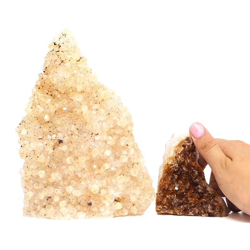 1.94kg Citrine Crystal Geode Specimen Set 2 Pieces P189 4 Citrine Crystal Geode Specimen Set 3 Pieces P189 | Himalayan Salt Factory