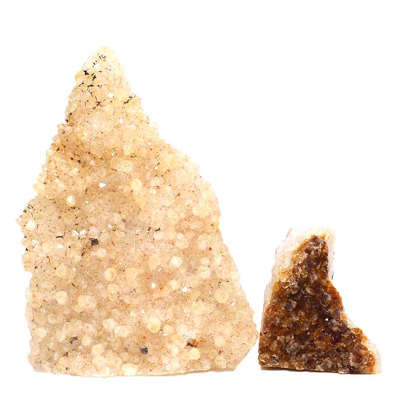 1.94kg Citrine Crystal Geode Specimen Set 2 Pieces P189 3 Citrine Crystal Geode Specimen Set 3 Pieces P189 | Himalayan Salt Factory