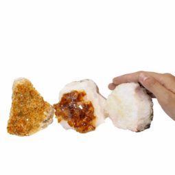 1.57kg Citrine Crystal Geode Specimen Set 3 Pieces P309 6 Citrine Crystal Geode Specimen Set 3 Pieces P309 | Himalayan Salt Factory