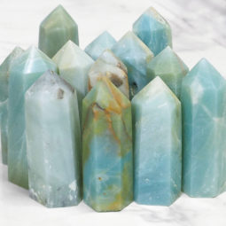 Natural Amazonite Terminated Point | Himalayan Salt Factory