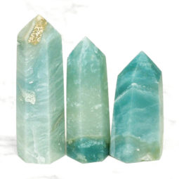 Natural Amazonite Terminated Point Set 3 | Himalayan Salt Factory
