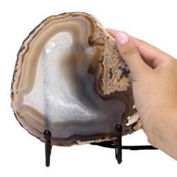Natural Sliced Brazilian Crystal Agate Lamp J1652 9 Natural Sliced Brazilian Crystal Agate Lamp J1652 | Himalayan Salt Factory
