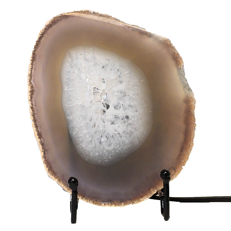 Natural Sliced Brazilian Crystal Agate Lamp J1664 3 Natural Sliced Brazilian Crystal Agate Lamp J1664 | Himalayan Salt Factory