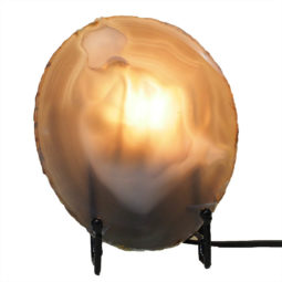 Natural Sliced Brazilian Crystal Agate Lamp J1665 | Himalayan Salt Factory