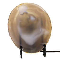 Natural Sliced Brazilian Crystal Agate Lamp J1665 | Himalayan Salt Factory