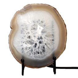 Natural Sliced Brazilian Crystal Agate Lamp J1679 | Himalayan Salt Factory
