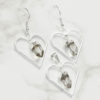 Raw Crystal Gemstone Lovers Heart Pendant and Earring Set - BRLHCRY | Himalayan Salt Factory