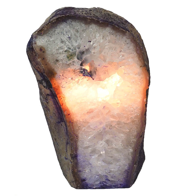 2.26kg Purple Agate Crystal Lamp N22 4 Agate Crystal Lamp N22 | Himalayan Salt Factory