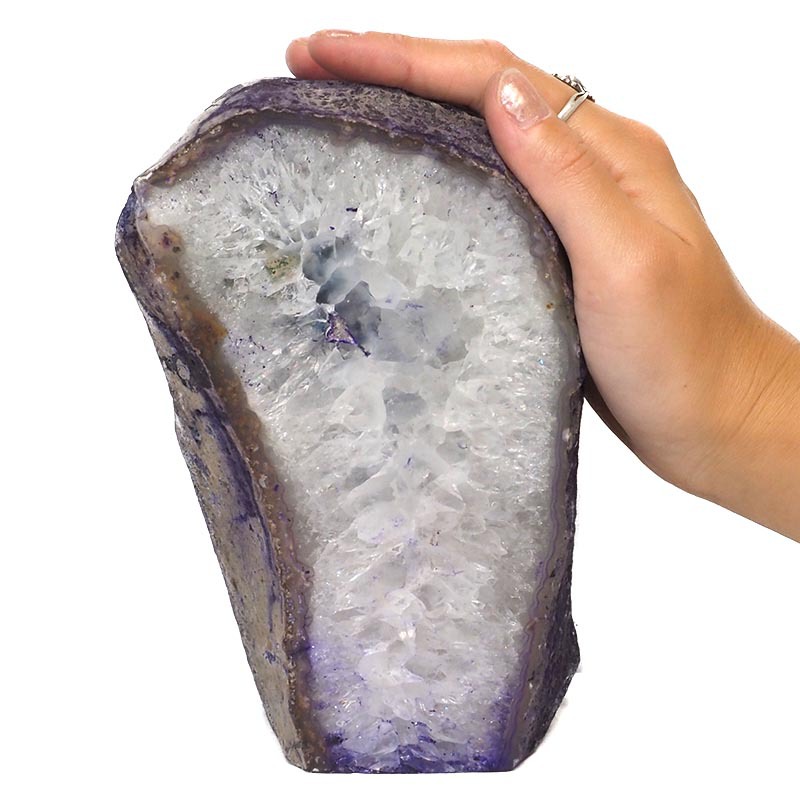 2.26kg Purple Agate Crystal Lamp N22 5 Agate Crystal Lamp N22 | Himalayan Salt Factory