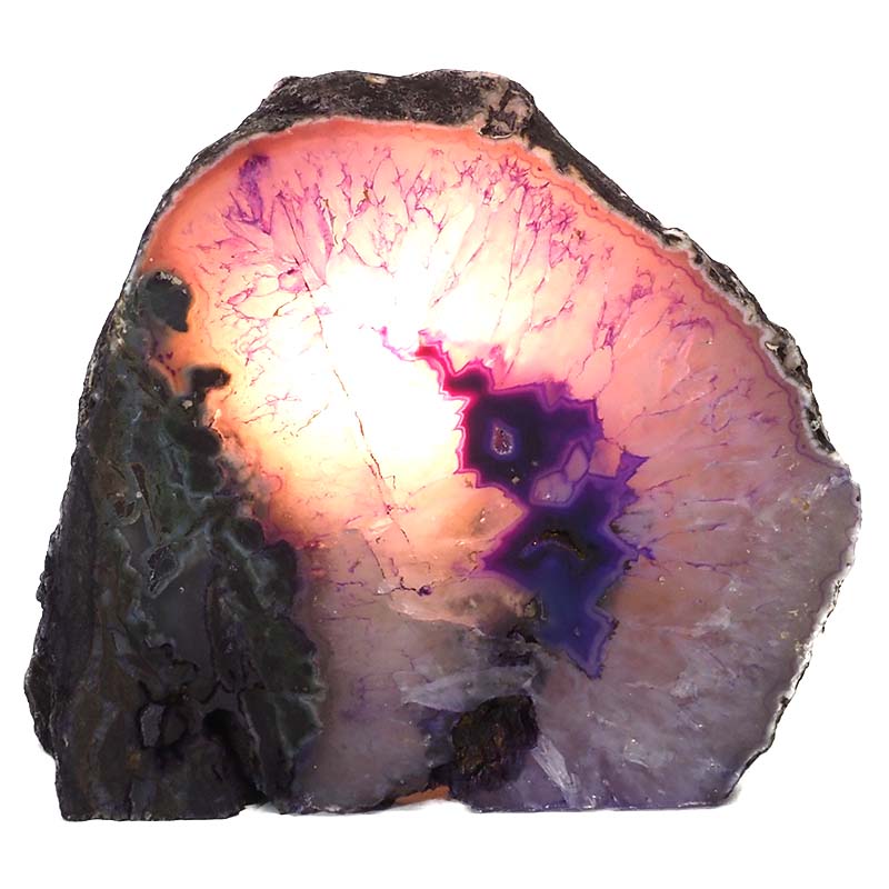 2.45kg Agate Crystal Lamp N27 4 Agate Crystal Lamp N27 | Himalayan Salt Factory