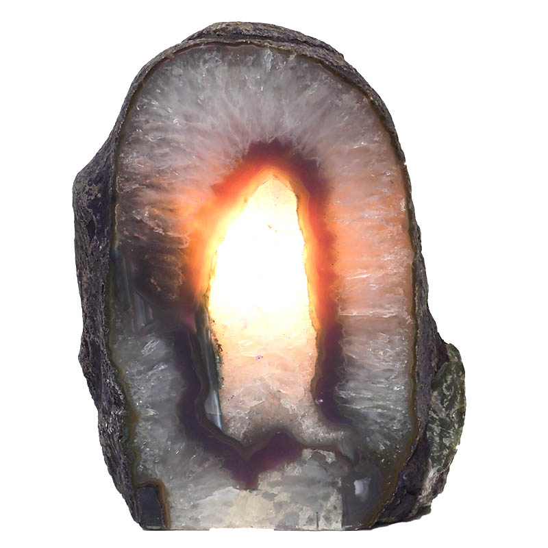 3.42kg Agate Crystal Lamp N28 4 Agate Crystal Lamp N28 | Himalayan Salt Factory