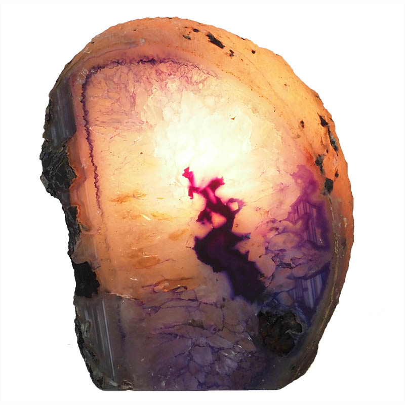 2.04kg Agate Crystal Lamp N30 4 Agate Crystal Lamp N30 | Himalayan Salt Factory