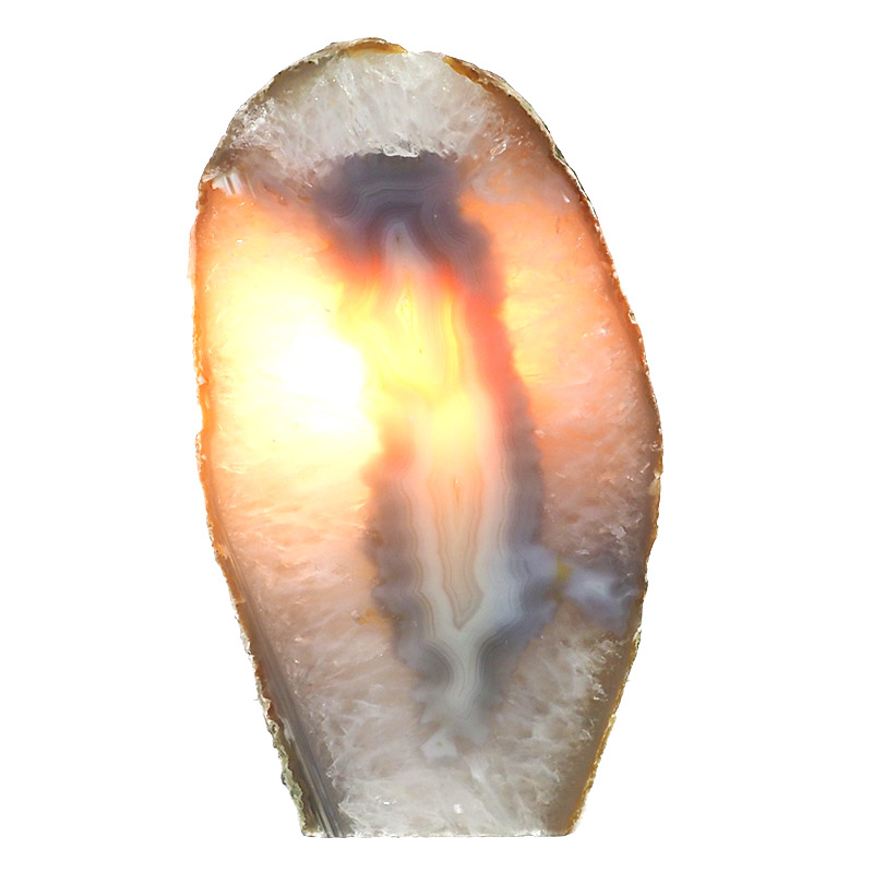 1.79kg Agate Crystal Lamp N46 4 Agate Crystal Lamp N46 | Himalayan Salt Factory