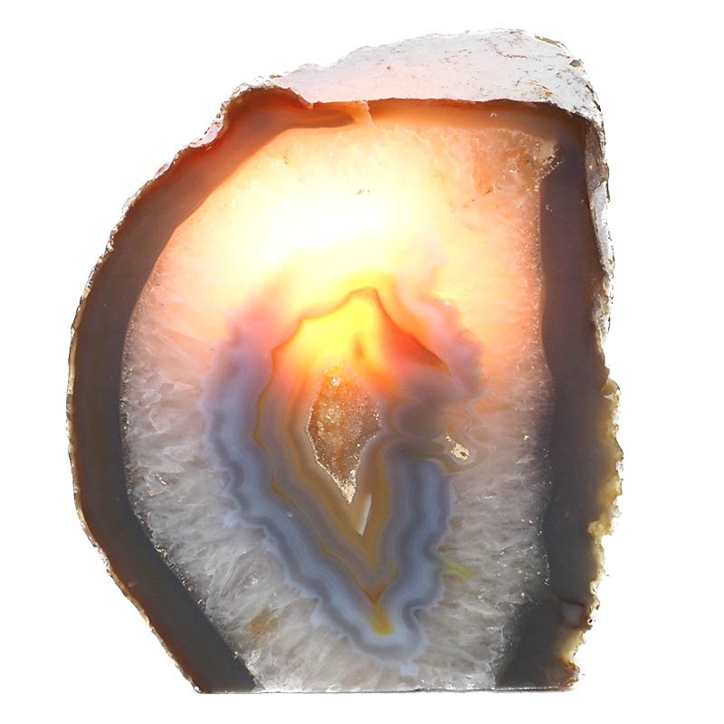 2.86kg Agate Crystal Lamp N47 4 Agate Crystal Lamp N47 | Himalayan Salt Factory