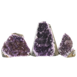 1.88kg Amethyst Crystal Geode Specimen Set 3 Pieces N03 7 Amethyst Crystal Geode Specimen N03 | Himalayan Salt Factory