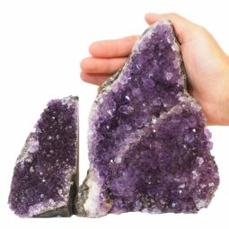 2.03kg Amethyst Crystal Geode Specimen Set 2 Pieces N04 6 Amethyst Crystal Geode Specimen N04 | Himalayan Salt Factory