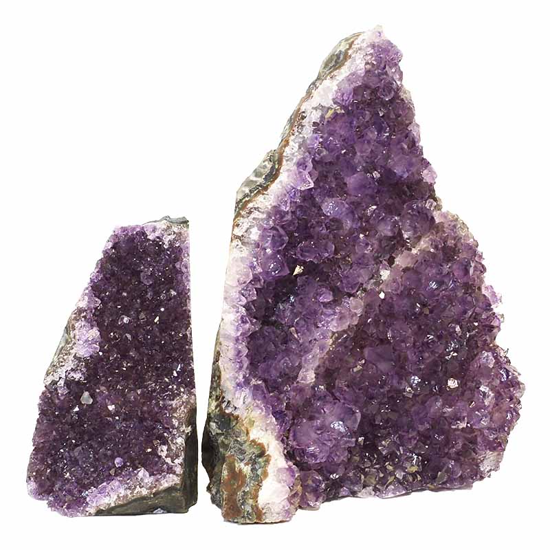 2.03kg Amethyst Crystal Geode Specimen Set 2 Pieces N04 5 Amethyst Crystal Geode Specimen N04 | Himalayan Salt Factory