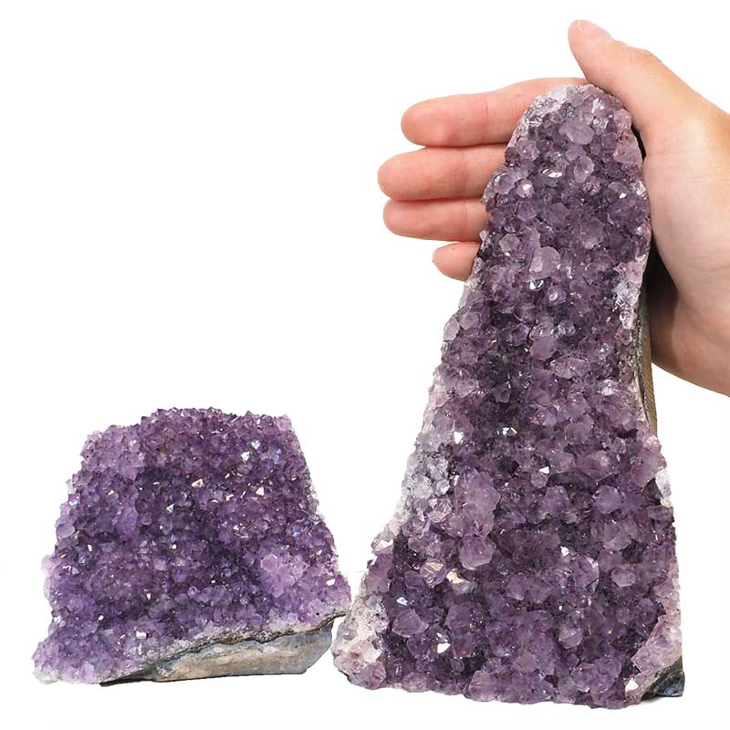 1.72kg Amethyst Crystal Geode Specimen Set 2 Pieces N51 4 Amethyst Crystal Geode Specimen N51 | Himalayan Salt Factory