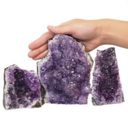1.79kg Amethyst Crystal Geode Specimen Set 3 Pieces N54 6 Amethyst Crystal Geode Specimen N54 | Himalayan Salt Factory