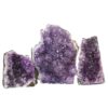 1.79kg Amethyst Crystal Geode Specimen Set 3 Pieces N54 2 Amethyst Crystal Geode Specimen N54 | Himalayan Salt Factory