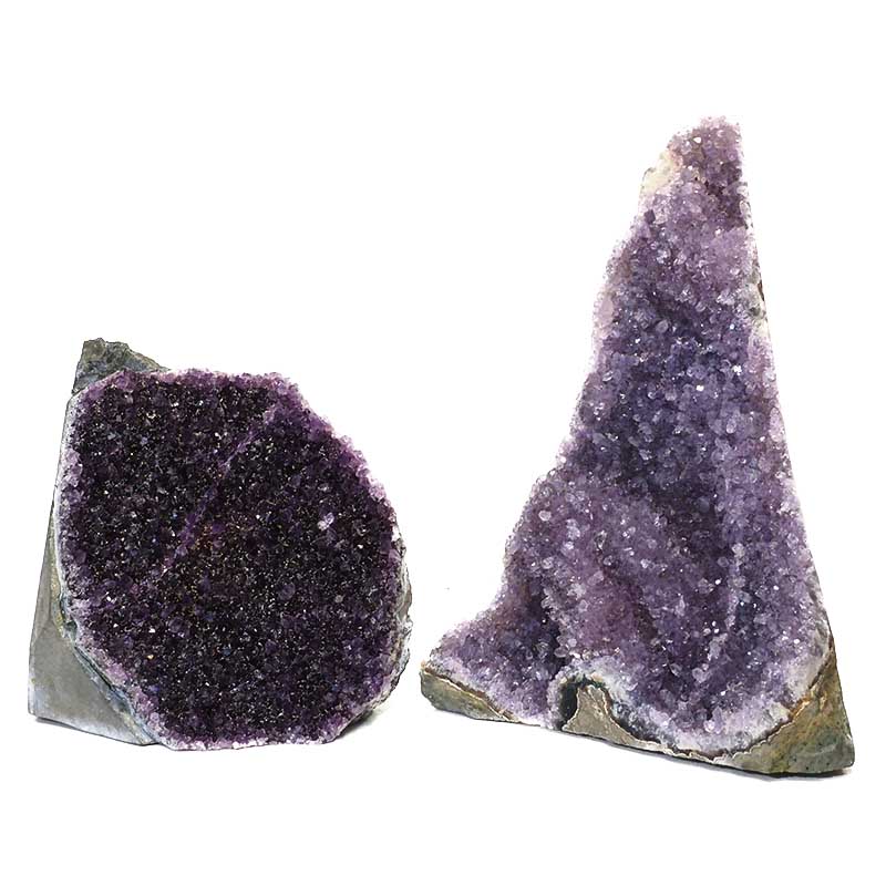 1.87kg Amethyst Crystal Geode Specimen Set 2 Pieces N55 5 Amethyst Crystal Geode Specimen N55 | Himalayan Salt Factory