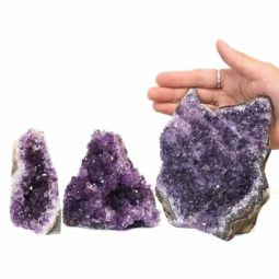 1.74kg Amethyst Crystal Geode Specimen Set 3 Pieces N56 6 Amethyst Crystal Geode Specimen N56 | Himalayan Salt Factory