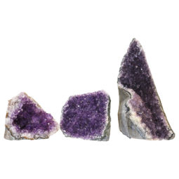 1.86kg Amethyst Crystal Geode Specimen Set 3 Pieces N61 7 Amethyst Crystal Geode Specimen N61 | Himalayan Salt Factory