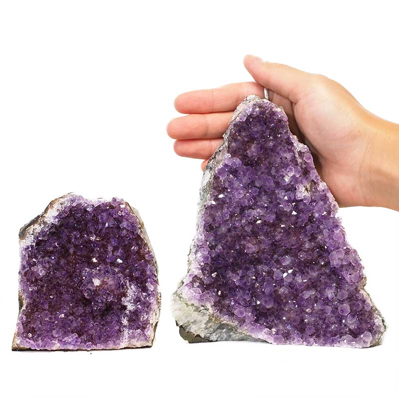 1.90kg Amethyst Crystal Geode Specimen Set 2 Pieces N71 4 Amethyst Crystal Geode Specimen N71 | Himalayan Salt Factory