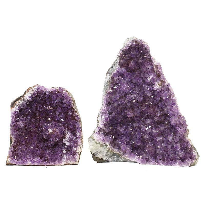 1.90kg Amethyst Crystal Geode Specimen Set 2 Pieces N71 3 Amethyst Crystal Geode Specimen N71 | Himalayan Salt Factory