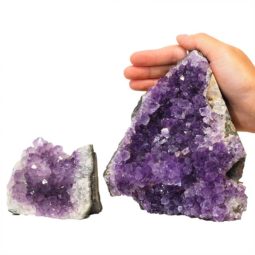 2.06kg Amethyst Crystal Geode Specimen Set 2 Pieces N73 6 Amethyst Crystal Geode Specimen N73 | Himalayan Salt Factory