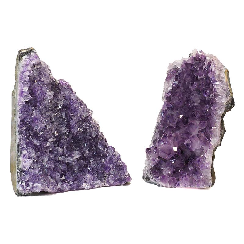 1.74kg Amethyst Crystal Geode Specimen Set 2 Pieces N75 5 Amethyst Crystal Geode Specimen N75 | Himalayan Salt Factory
