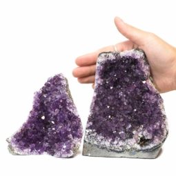 2.12kg Amethyst Crystal Geode Specimen Set 2 Pieces N78 6 Amethyst Crystal Geode Specimen N78 | Himalayan Salt Factory