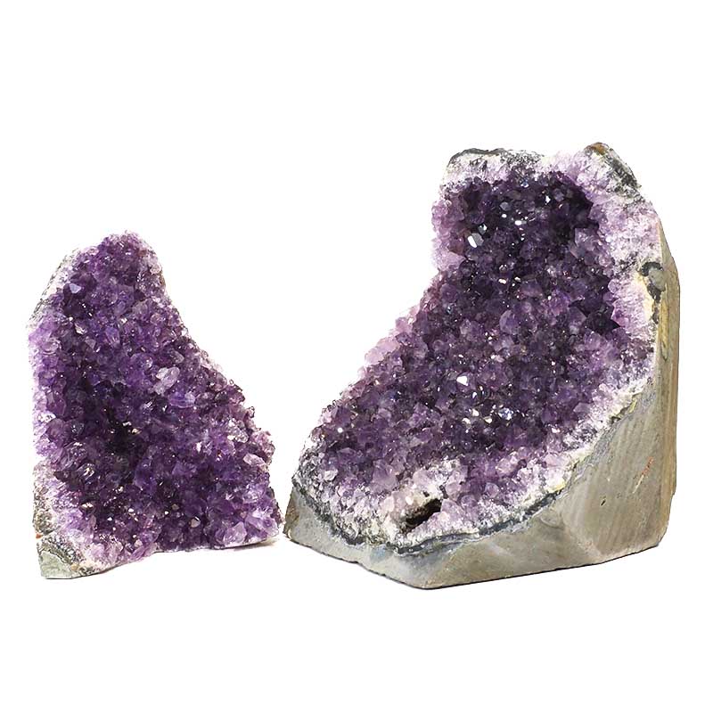 2.12kg Amethyst Crystal Geode Specimen Set 2 Pieces N78 5 Amethyst Crystal Geode Specimen N78 | Himalayan Salt Factory