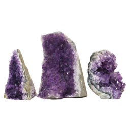 1.85kg Amethyst Crystal Geode Specimen Set 3 Pieces N81 7 Amethyst Crystal Geode Specimen N81 | Himalayan Salt Factory