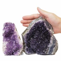 1.88kg Amethyst Crystal Geode Specimen Set 2 Pieces N84 6 Amethyst Crystal Geode Specimen N84 | Himalayan Salt Factory