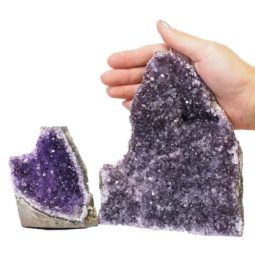 1.90kg Amethyst Crystal Geode Specimen Set 2 Pieces N86 6 Amethyst Crystal Geode Specimen N86 | Himalayan Salt Factory