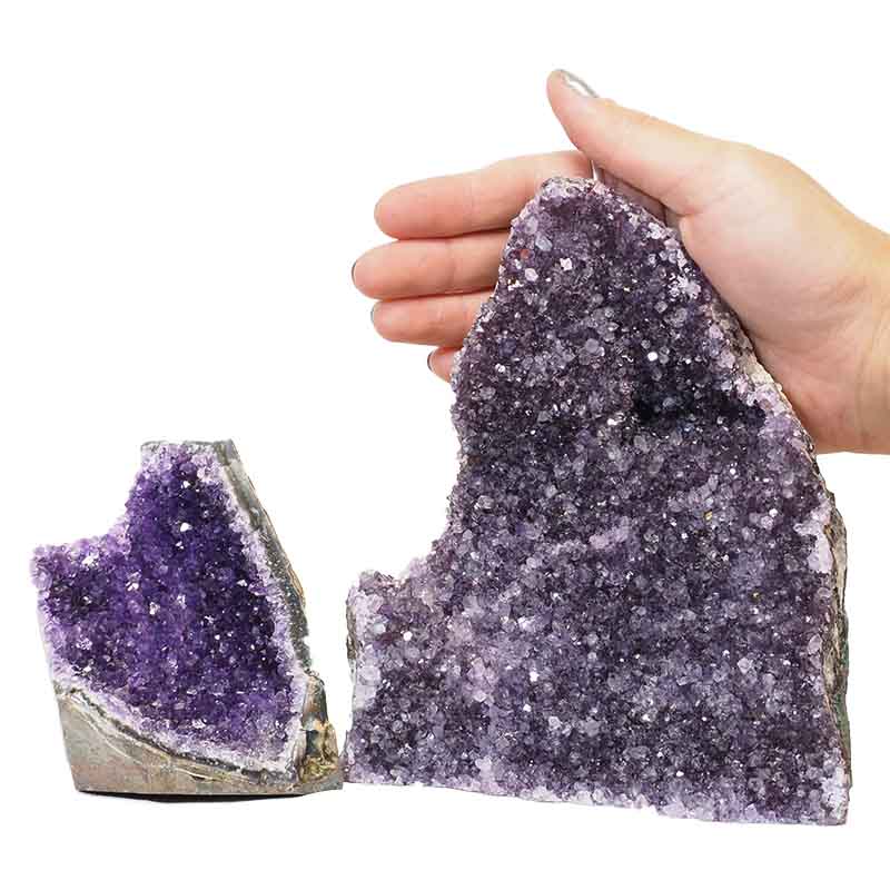 1.90kg Amethyst Crystal Geode Specimen Set 2 Pieces N86 4 Amethyst Crystal Geode Specimen N86 | Himalayan Salt Factory