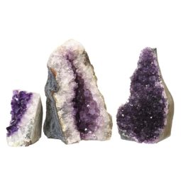 1.70kg Amethyst Crystal Geode Specimen Set 3 Pieces N88 7 Amethyst Crystal Geode Specimen N88 | Himalayan Salt Factory