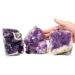 1.83kg Amethyst Crystal Geode Specimen Set 3 Pieces N91 6 Amethyst Crystal Geode Specimen N91 | Himalayan Salt Factory