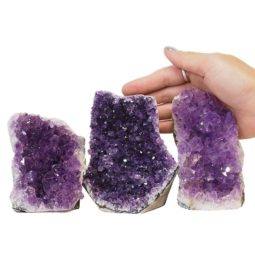 1.60kg Amethyst Crystal Geode Specimen Set 3 Pieces N96 6 Amethyst Crystal Geode Specimen N96 | Himalayan Salt Factory
