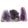 1.77kg Amethyst Crystal Geode Specimen Set 3 Pieces N97 2 Amethyst Crystal Geode Specimen N97 | Himalayan Salt Factory
