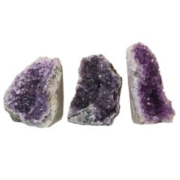 1.77kg Amethyst Crystal Geode Specimen Set 3 Pieces N97 7 Amethyst Crystal Geode Specimen N97 | Himalayan Salt Factory