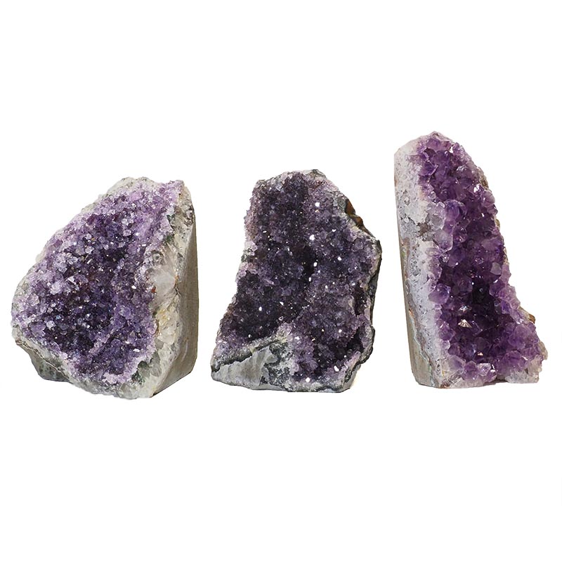 1.77kg Amethyst Crystal Geode Specimen Set 3 Pieces N97 5 Amethyst Crystal Geode Specimen N97 | Himalayan Salt Factory