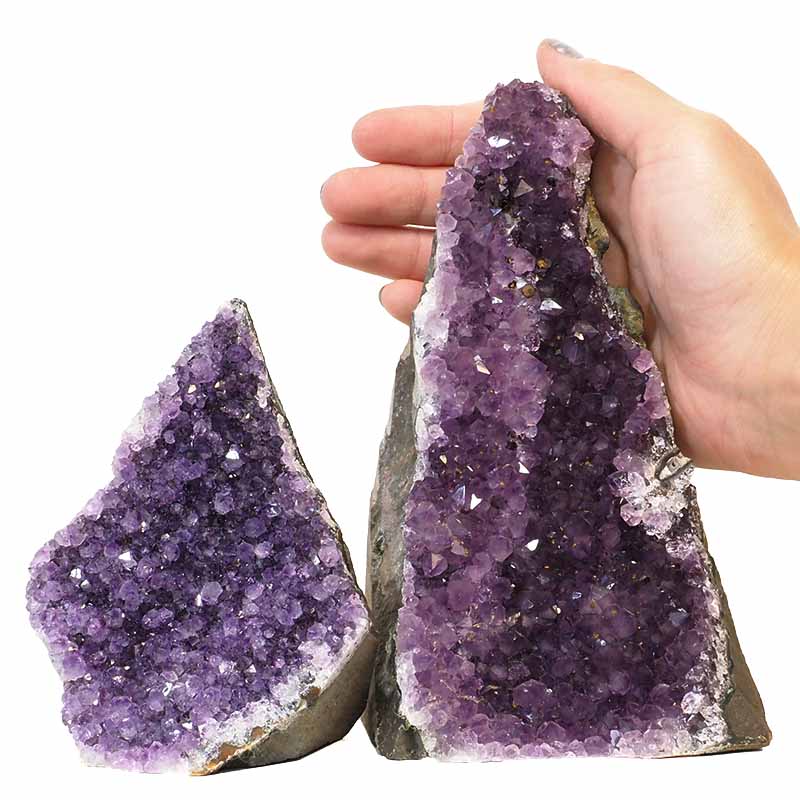 1.76kg Amethyst Crystal Geode Specimen Set 2 Pieces N98 4 Amethyst Crystal Geode Specimen N98 | Himalayan Salt Factory