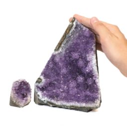1.88kg Amethyst Crystal Geode Specimen Set 2 Pieces P386 6 Amethyst Crystal Geode Specimen Set 2 Pieces P386 | Himalayan Salt Factory