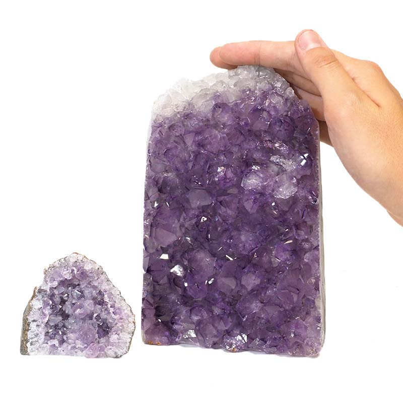 2.71kg Amethyst Crystal Geode Specimen Set 2 Pieces P388 4 Amethyst Crystal Geode Specimen Set 2 Pieces P388 | Himalayan Salt Factory
